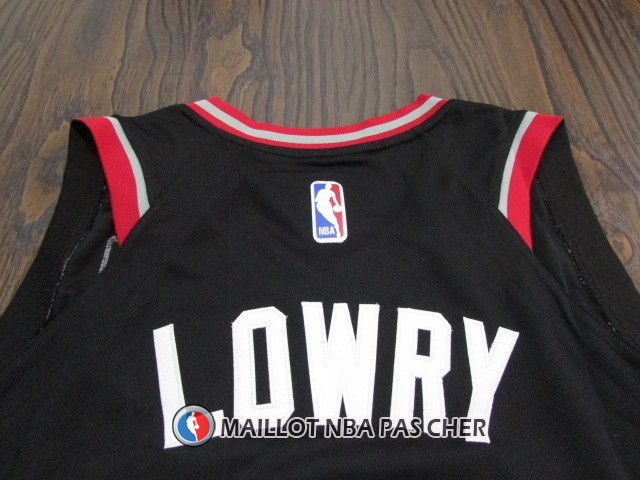 Maillot Authentique Toronto Raptors Lowry 2017-18 7 Noir